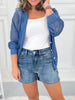 Mainstay Blues - Judy Blue Classic Shorts