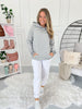 Tatum Pullover Hoodie - Charcoal Stripe