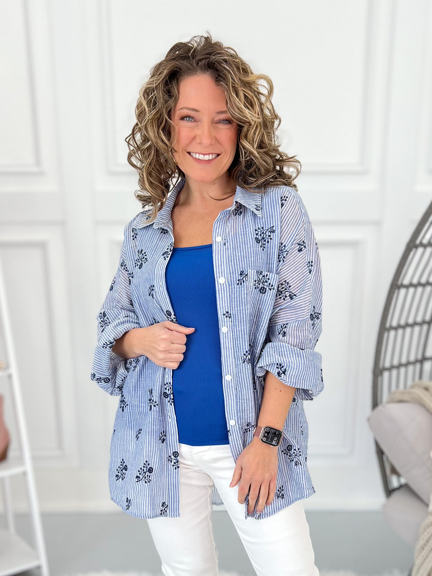 High Tides Button Up Top