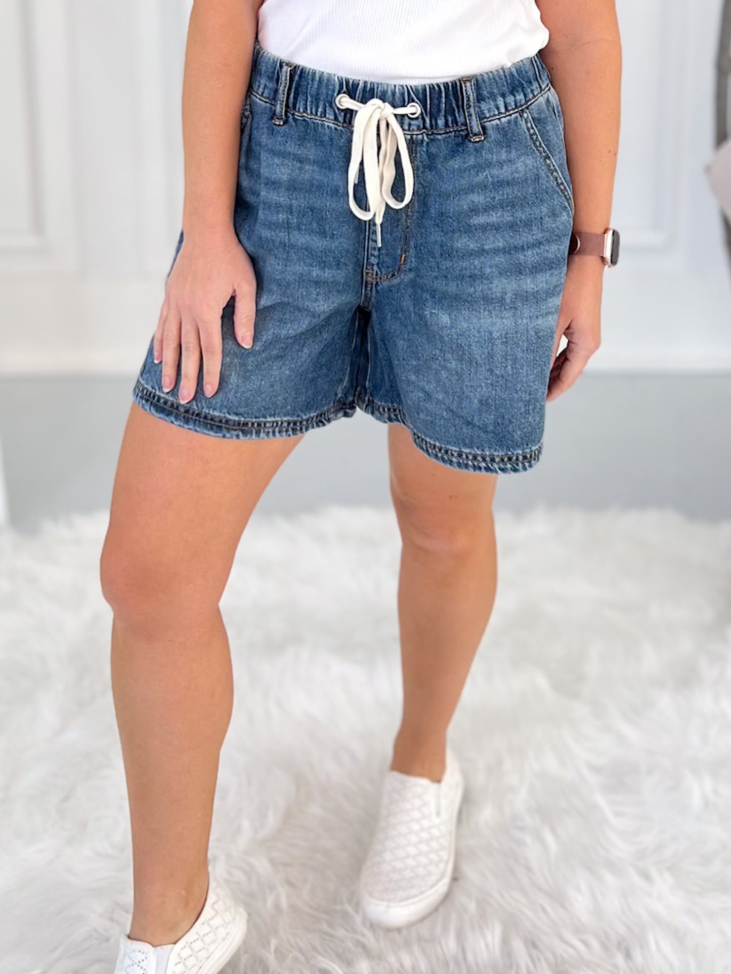 Breezy Does It - Judy Blue Pull On Featherweight Shorts