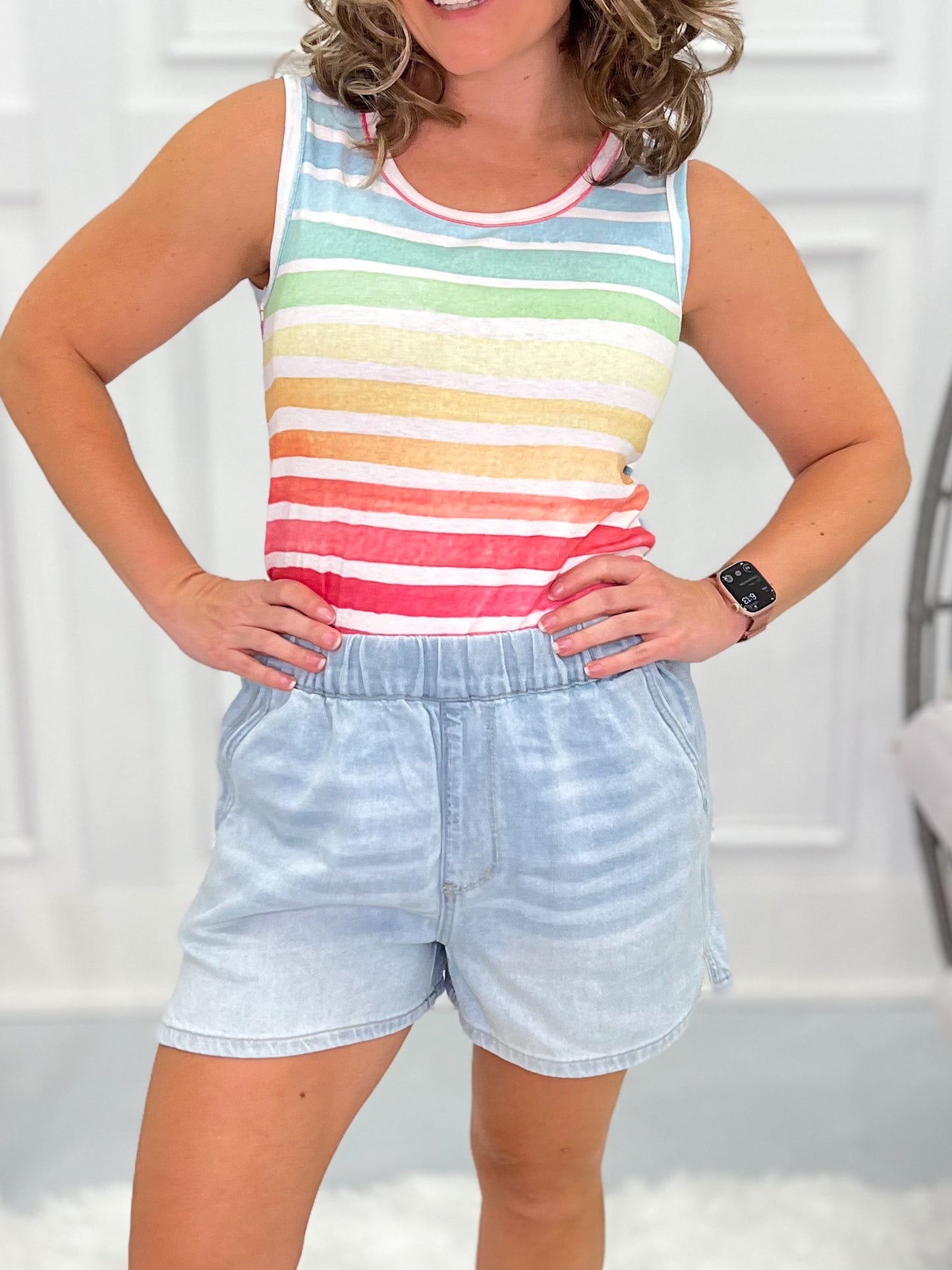 Soft Serve - Judy Blue Featherweight Pull On Shorts