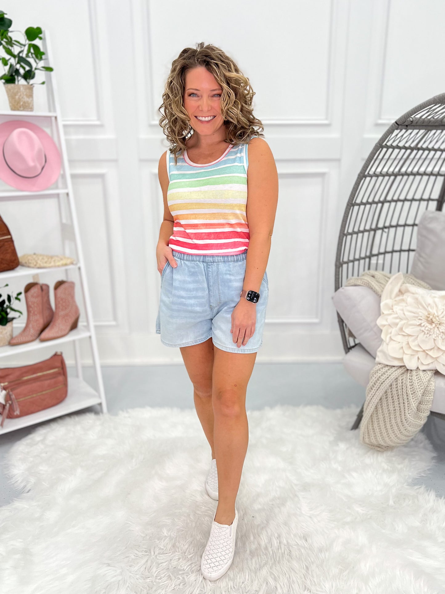 Soft Serve - Judy Blue Featherweight Pull On Shorts