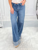 Cuff Love - Judy Blue Fold Over Waistband Straight Leg Jean