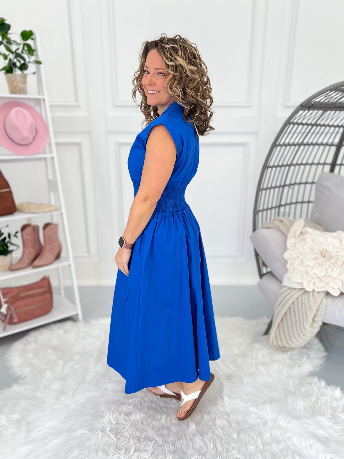 Feeling So Fine Dress - Blue