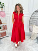Feeling So Fine Dress - Red