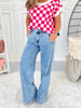 Game On - Judy Blue Stone Wash Retro Wide Leg Jean