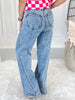 Game On - Judy Blue Stone Wash Retro Wide Leg Jean