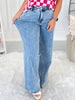 Game On - Judy Blue Stone Wash Retro Wide Leg Jean