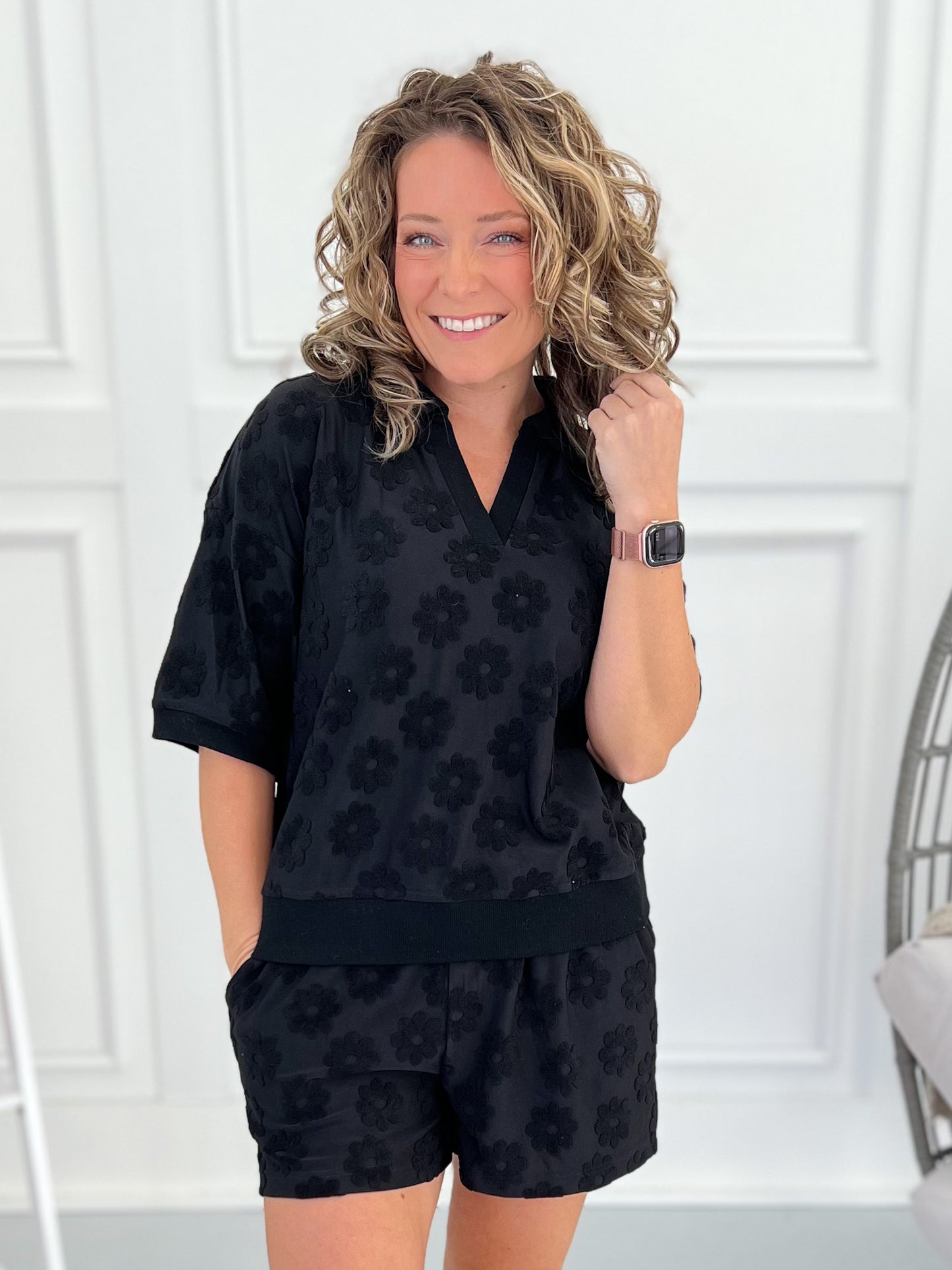 Petal Bliss Matching Shorts Set