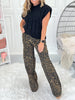 The Cats Meow - Judy Blue Retro Wide Leopard Jeans