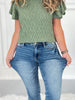 Off The Clock - Judy Blue Vintage Wash Kick Flare Jean