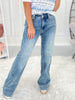 Two For The Show - Judy Blue Double Button Wide Leg Jean