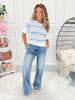 Two For The Show - Judy Blue Double Button Wide Leg Jean