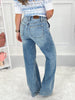 Two For The Show - Judy Blue Double Button Wide Leg Jean