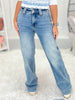 Two For The Show - Judy Blue Double Button Wide Leg Jean