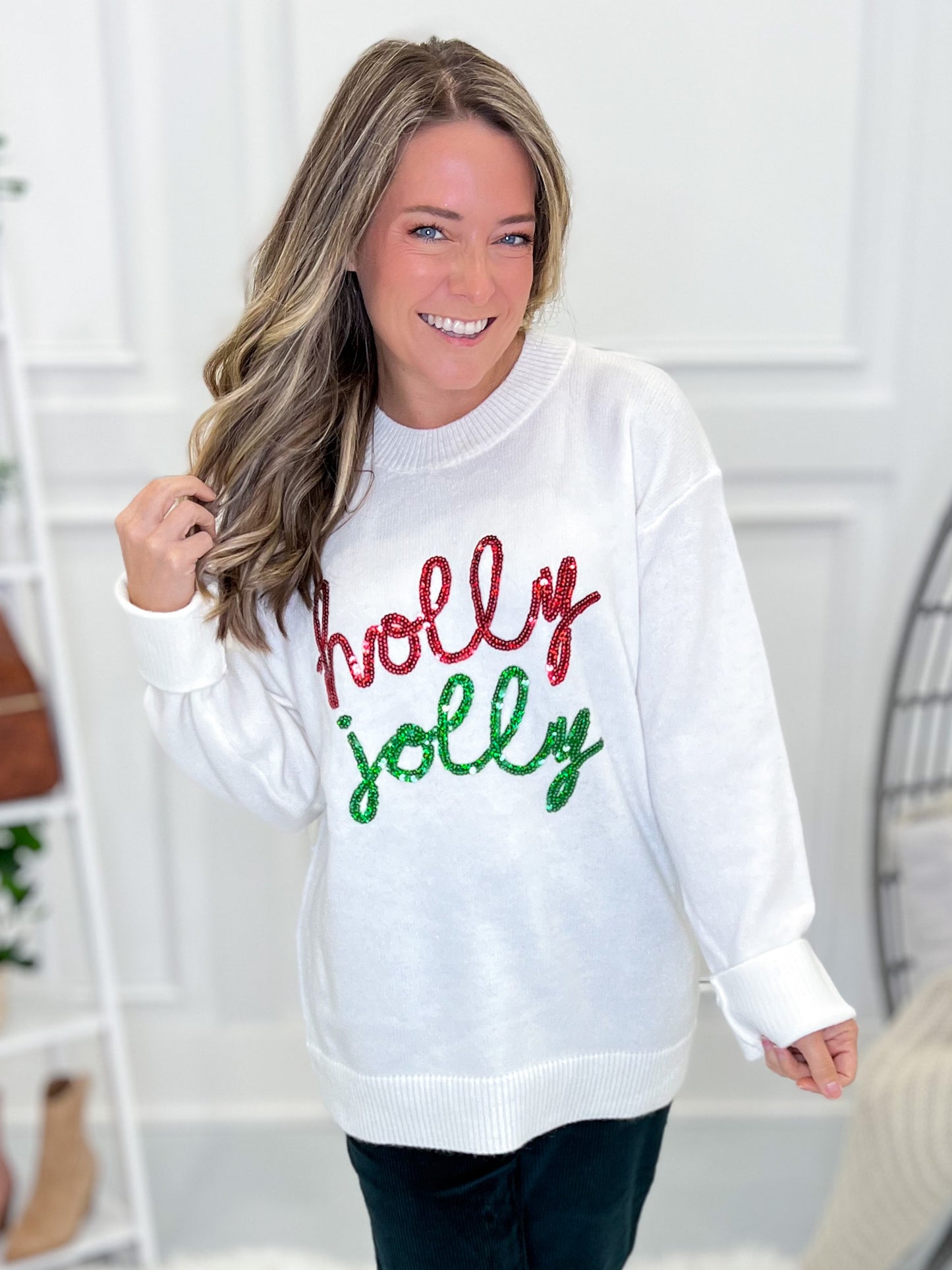 Holly Jolly Sequin Sweater