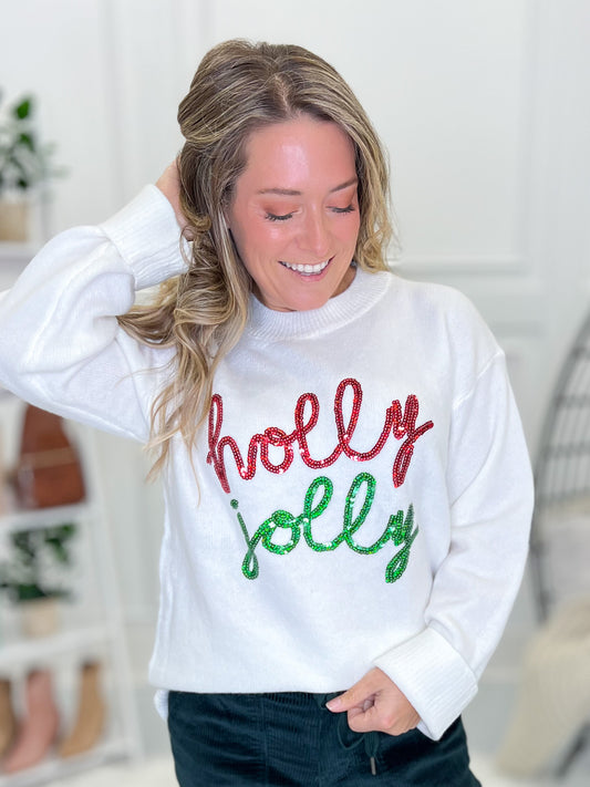 Holly Jolly Sequin Sweater