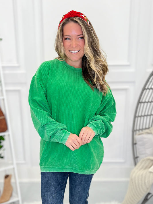 Gameday Corded Crewneck Sweatshirt