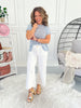White Noise - Judy Blue Cropped Wide Leg Jean