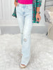 Lighten Up - Judy Blue Distressed Bootcut Jeans
