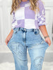 Good Vibes Only Embroidered Denim Pants