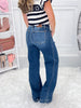 Center Stage - Judy Blue Wide Leg Trouser Jean