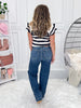 Center Stage - Judy Blue Wide Leg Trouser Jean