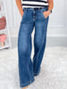 Center Stage - Judy Blue Wide Leg Trouser Jean