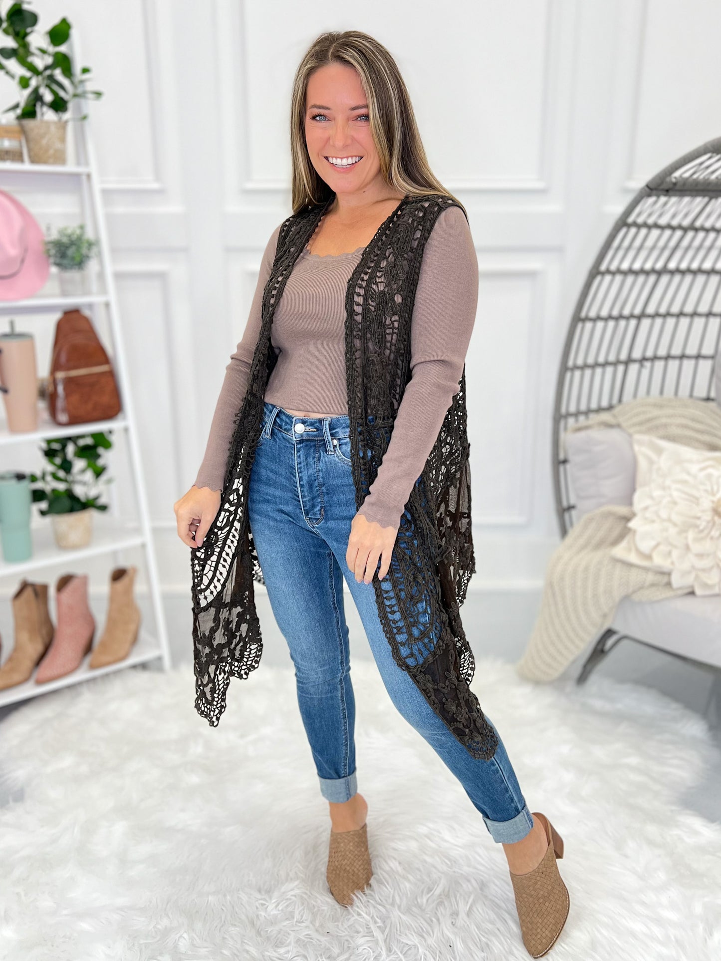 Love The Lace Crochet Cardigan