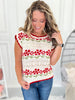 Back And Blooming Knit Top