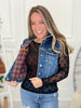 Judy Blue Buffalo Flannel Print Vest- Final Sale