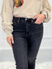 Fact Or Fiction - Judy Blue Tummy Control Black Washed Skinny Jeans - Final Sale