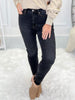 Fact Or Fiction - Judy Blue Tummy Control Black Washed Skinny Jeans - Final Sale