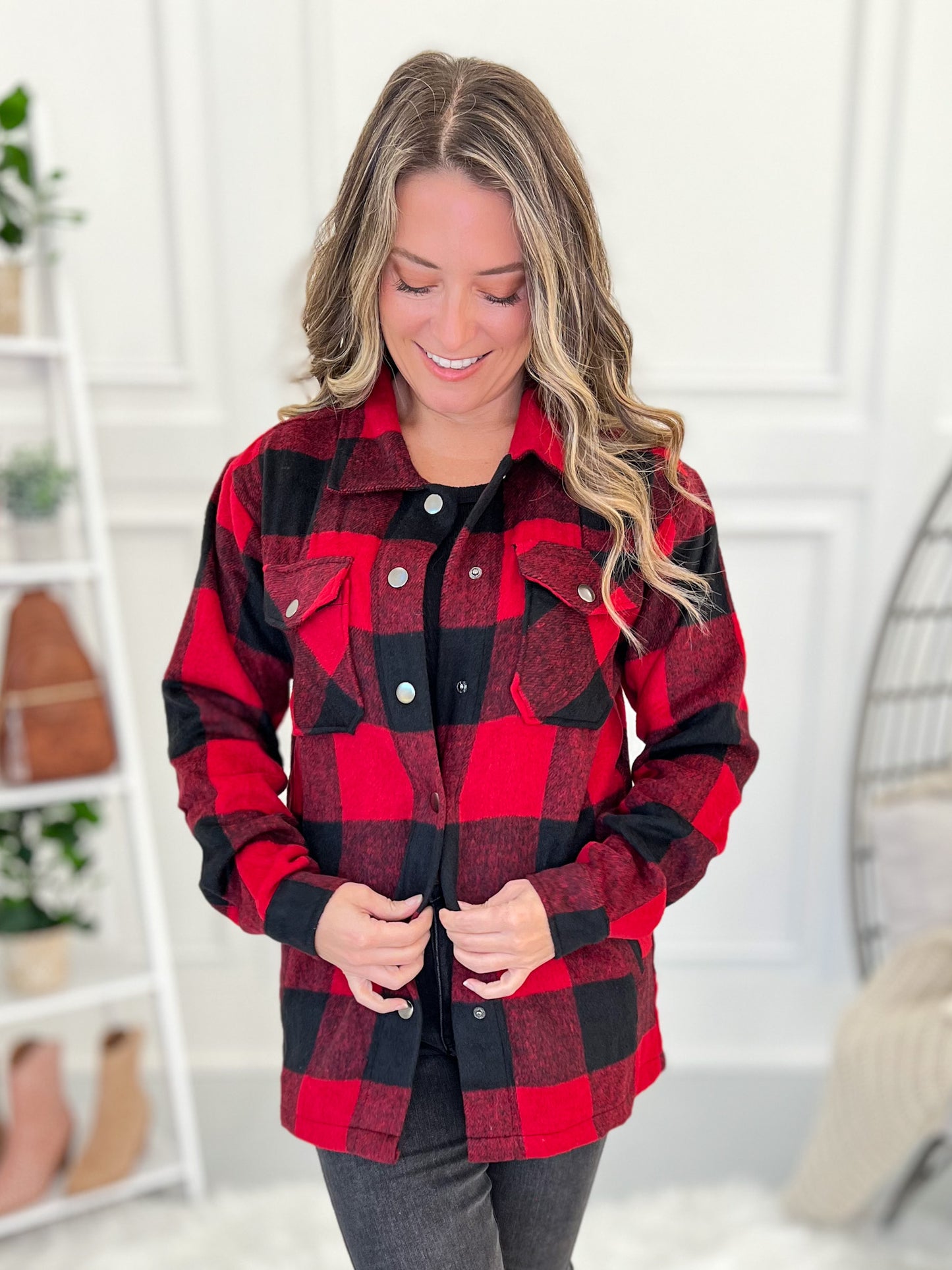 Norah Shacket - Buffalo Plaid- Final Sale