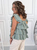 Pistachio Petal Tiered Tank