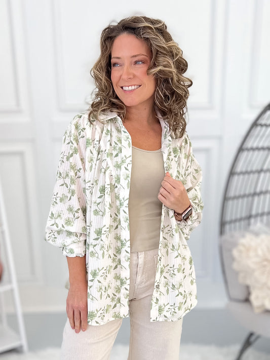 Beginning To End Button Up top