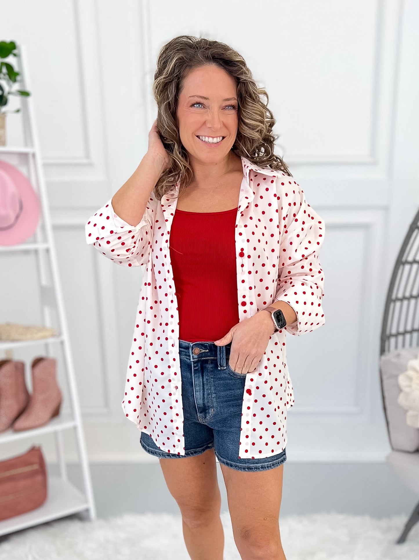 My Favorite Date Button Up Top