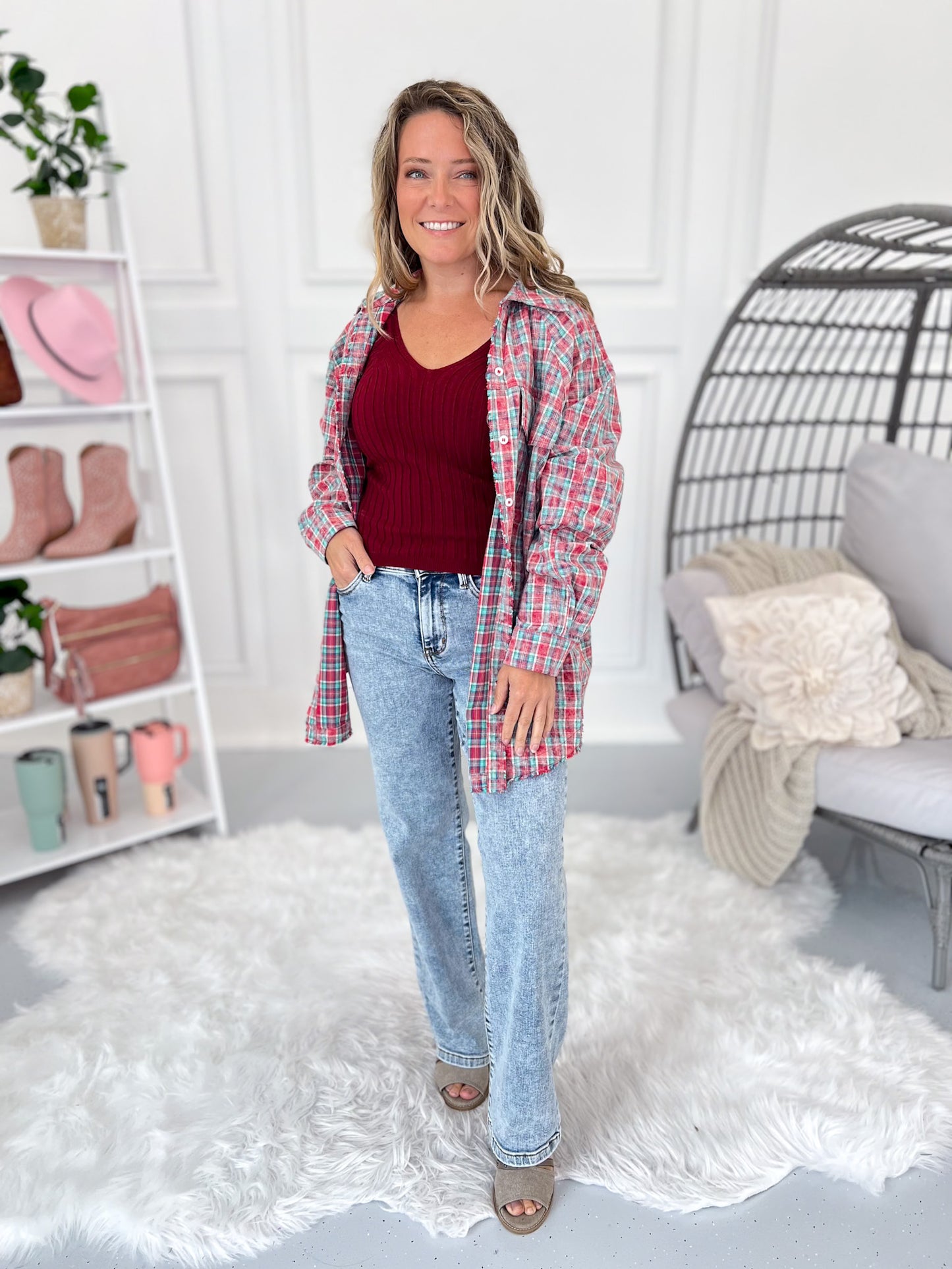 Having A Field Day Button Up Top