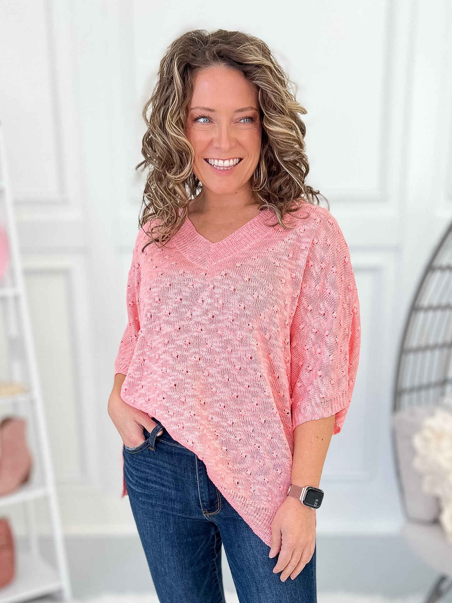 Big Time Blush Knit Top