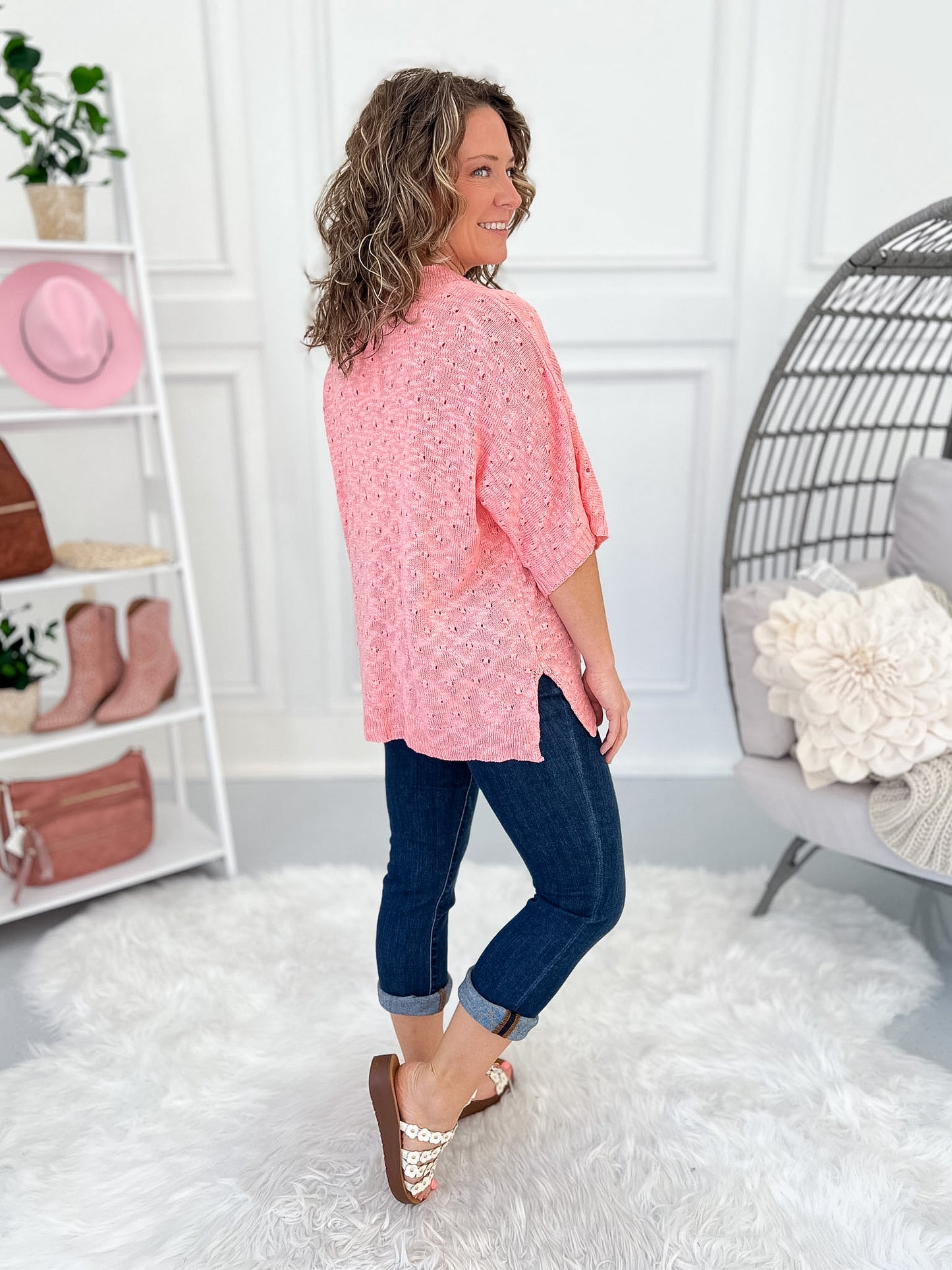 Big Time Blush Knit Top