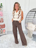 Coffee Break - Judy Blue Mocha Dyed Retro Wide Leg Jean