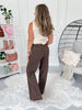 Coffee Break - Judy Blue Mocha Dyed Retro Wide Leg Jean