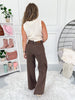 Coffee Break - Judy Blue Mocha Dyed Retro Wide Leg Jean