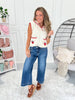 Top Of The Crop - Judy Blue Wide Leg Cropped Trouser