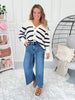 Fray Spirit - Judy Blue Raw Hem Cropped Wide Leg Jean