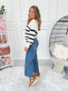 Fray Spirit - Judy Blue Raw Hem Cropped Wide Leg Jean