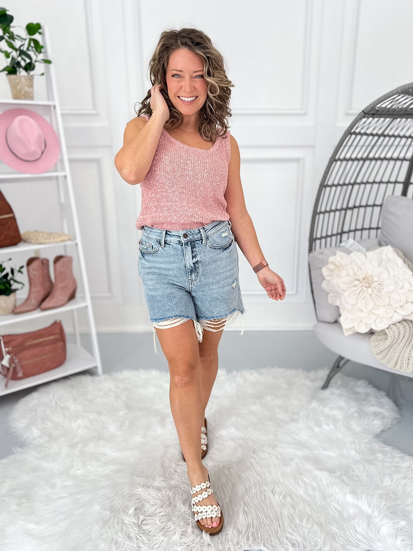 Stay Connected - Judy Blue Rigid Magic Cell Phone Pocket Shorts