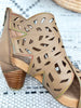 L'ARTISTE Icon Wedge - Tan Leather