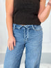 Cuff Love - Judy Blue Fold Over Waistband Straight Leg Jean