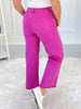 Pretty in Pink Wide Leg Cropped Jeans